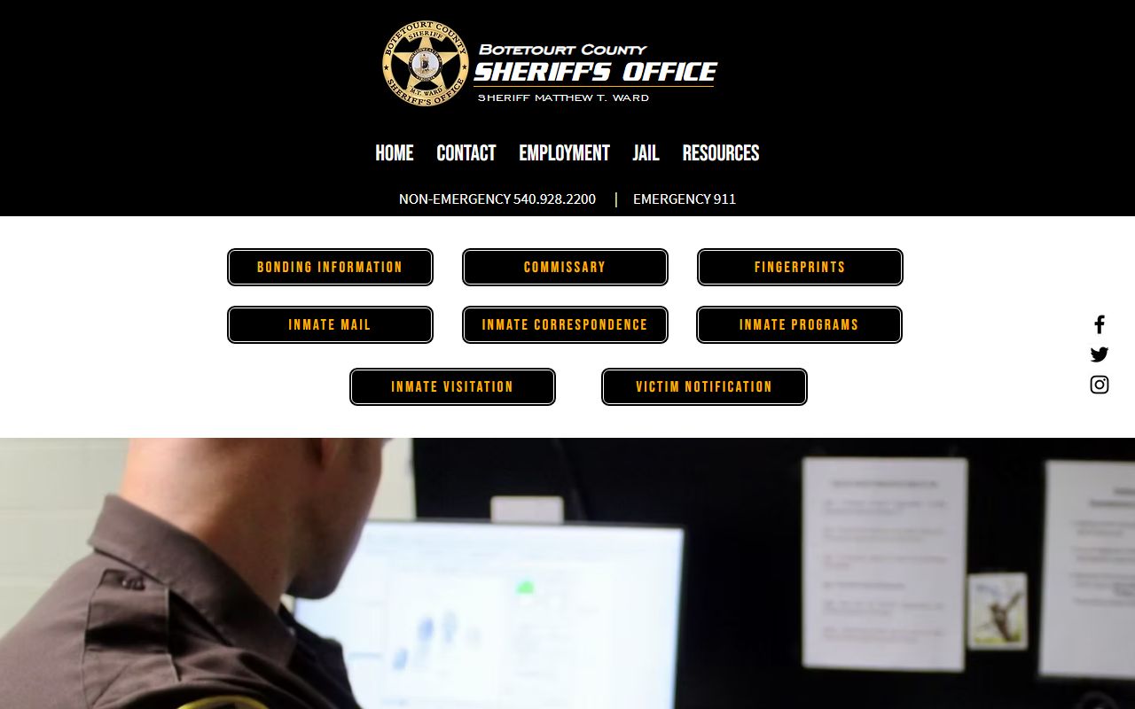 Botetourt sheriff bonding information with personal recognizance unsecured and secured bond descriptions